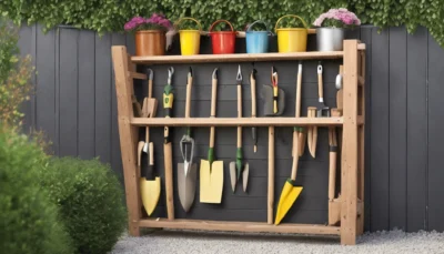découvrez comment fabriquer un espace de rangement pour vos outils de jardin en moins de 15 minutes et pour moins de 5 euros grâce à cette méthode facile et économique !