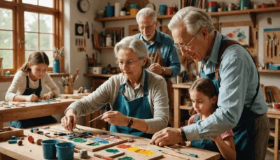 participez à nos ateliers de bricolage intergénérationnels où petits et grands se réunissent pour partager astuces, techniques et créativité. une expérience unique pour renforcer les liens et transmettre des savoir-faire.